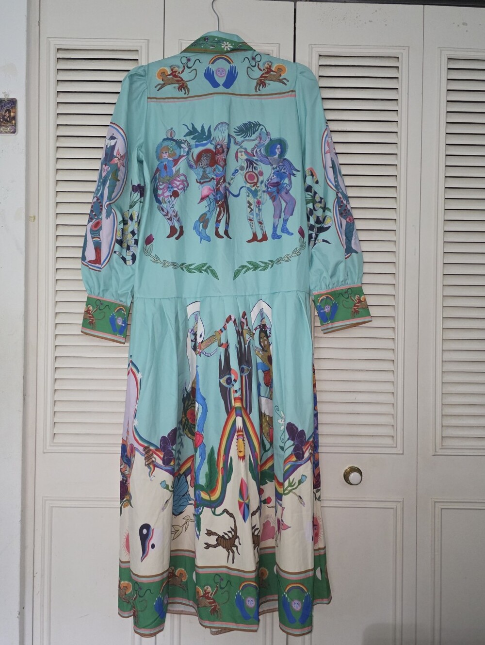 ALEMAIS Multicolor Evergreen Shirt Dress - Picture 10 of 16